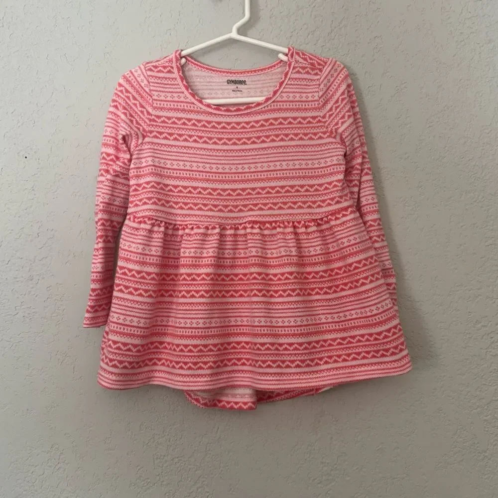 Gymboree Pink Sweater Peplum Top